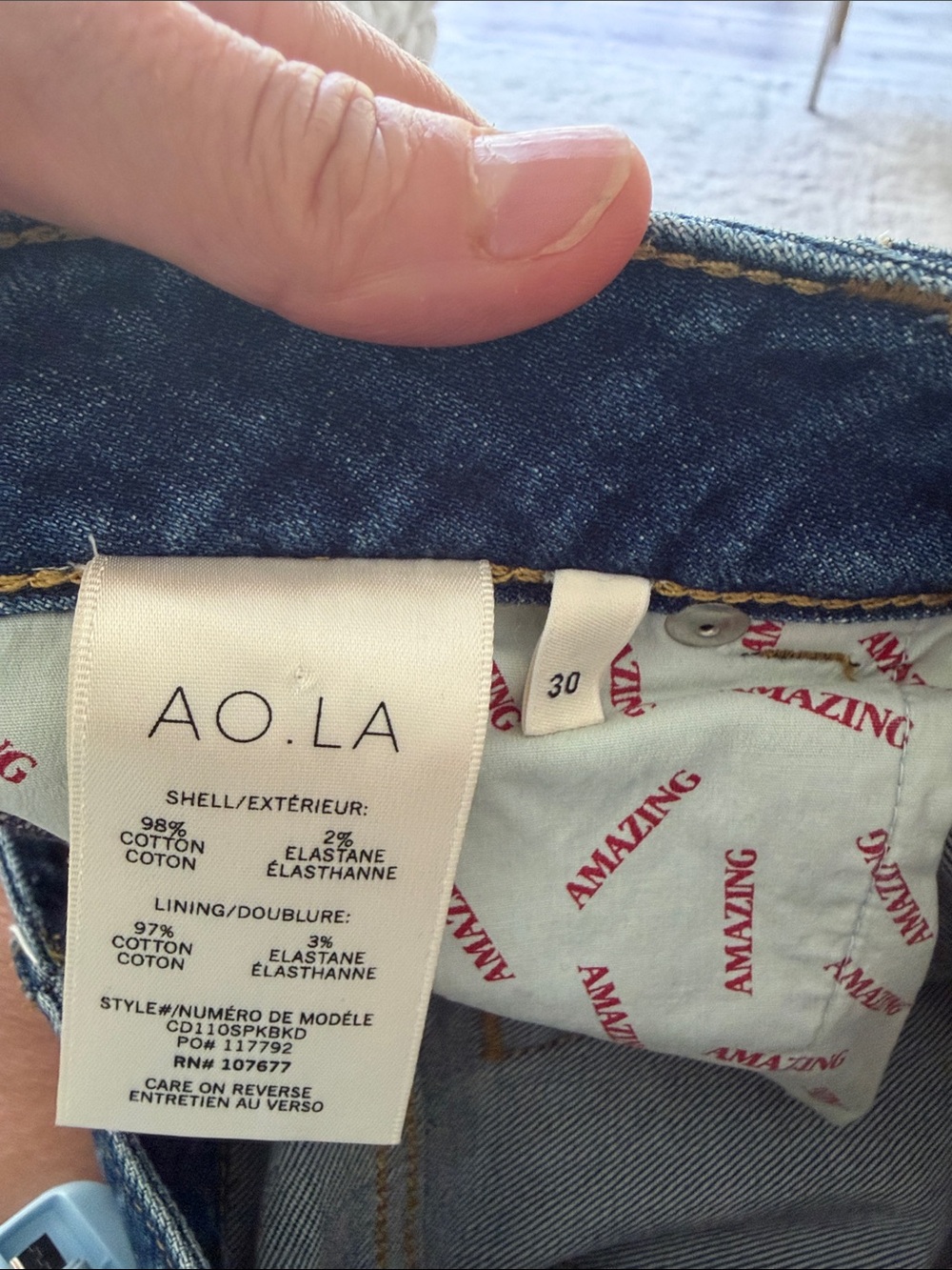 Alice & Olivia Straight Leg Jeans - altered - Picture 13 of 13